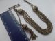 Antique Silver Albertine / Albertina Pocket / Fob Watch Chain & Tassel Pocket Watches/Chains/Fobs photo 5