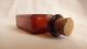 Antique Parke Davis Apothecary Medicine Nux Vomica Cork Top Glass Bottle Bottles & Jars photo 5