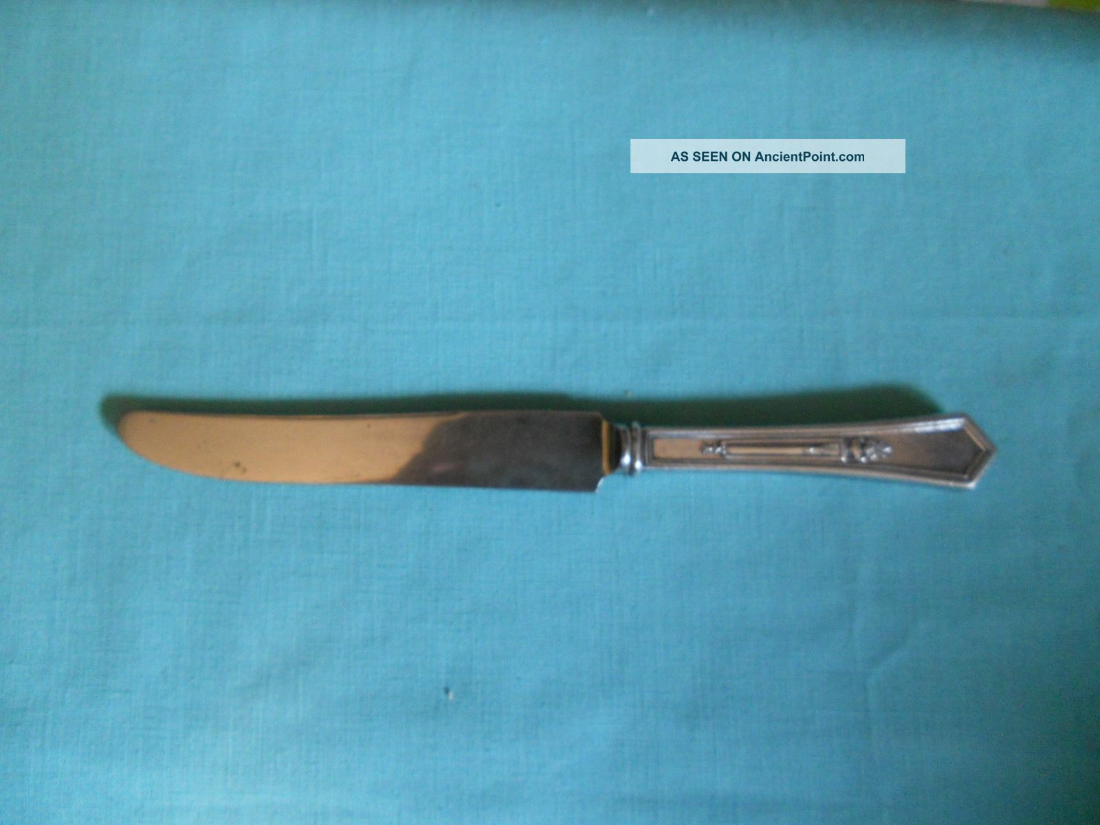 Vintage Rogers Silverplate Dinner Knife Hh Long French Blade La Touraine 1920 Flatware & Silverware photo