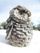 Fantastic Detailed Solid 925 Sterling Silver Owl Figurine Detail 223 Grams Other Antique Sterling Silver photo 8