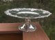 Vintage Wallace Baroque Silverplate Pedestal Plate Cake Stand - Platters & Trays photo 6