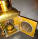 Antique Russell & Stoll Brass Nautical Ship ' S Oil Lamp.  Fresnel Lens On Lantern. Lamps & Lighting photo 7