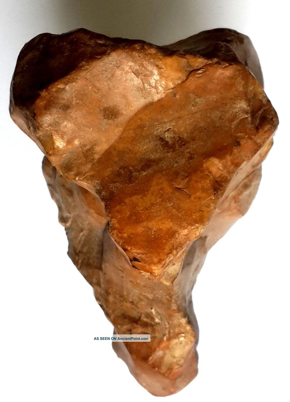 260 Gram Flint Natural Stone Resemble Hand Borer Tool Neanderthal Neolithic & Paleolithic photo