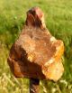 260 Gram Flint Natural Stone Resemble Hand Borer Tool Neanderthal Neolithic & Paleolithic photo 3
