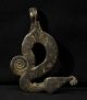 Gan Bronze Amulet - Snake - Burkina Faso Jewelry photo 3