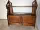 Antique Gothic Influence Arts And Crafts Wall Cupboard/shelf 63 Cm Wide Arts & Crafts Movement photo 1