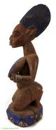 Yoruba Kneeling Female Presenting Breasts Nigeria African Art Was $150.  00 Sculptures & Statues photo 2