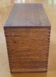 Globe Wernicke Wood Index Box Oak Recipe Card Antique 85 - C Mt Lebanon Pittsburgh Boxes photo 3