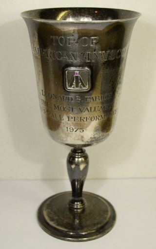 Tiffany & Co.  Makers Sterling Silver Award Goblet,  7.  8 Ozs. photo