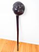 Antique African Wooden Hand Carved Knobkerrie Wood Face Knobkierie Other African Antiques photo 6
