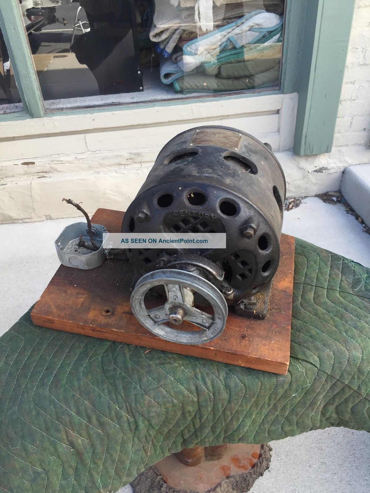 Old Antique Vintage 1915 Century Electric 1/2 Hp Horse Power Single Phase Motor Other Mercantile Antiques photo