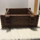 Vintage Tramp Folk Art Cabinet Wood Wall Box Hand Carved What Is It Primitives photo 7