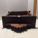 Vintage Tramp Folk Art Cabinet Wood Wall Box Hand Carved What Is It Primitives photo 8