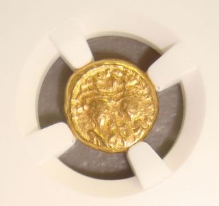 Ad 613 - 641 Heraclius & Her.  Constantine Ancient Byzantine Gold Solidus Ngc Vf photo