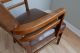 Gunlocke Walnut And Leather Armchair Club Mid Century Modern Chair 1900-1950 photo 5
