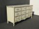 Vintage French Provincial Dixie Off White & Gold Triple Dresser Brass Hardware Post-1950 photo 2