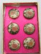 (6) Vintage Japanese Satsuma Flower Buttons Buttons photo 1