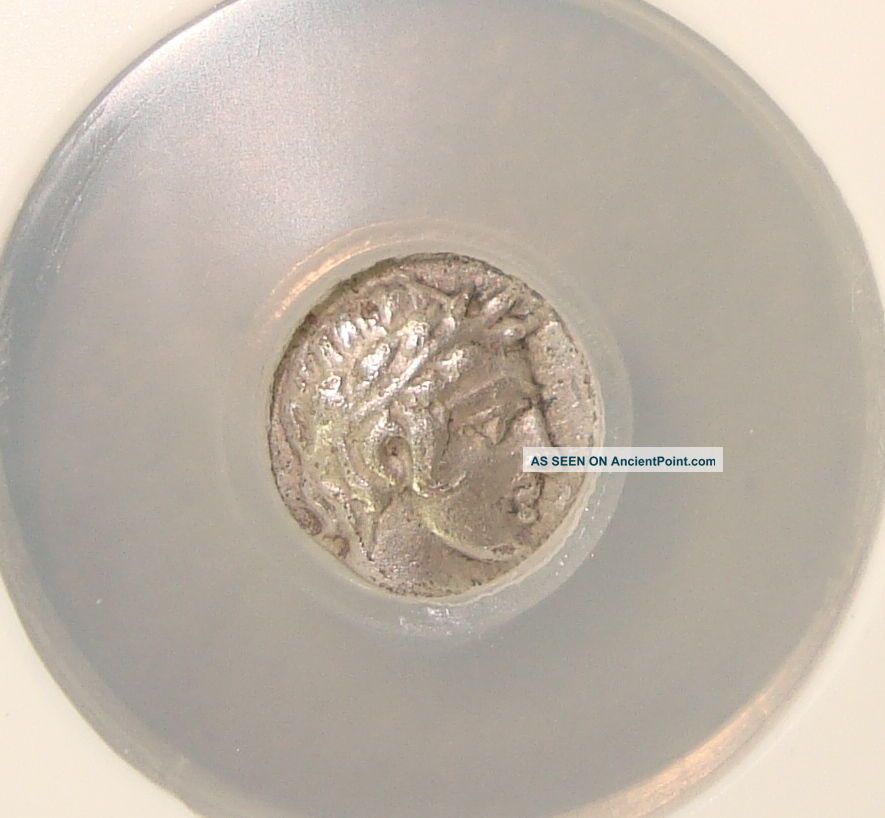 4th Century Bc Troas,  Neandria Ancient Greek Silver Obol Ngc Choice Xf 5/5 3/5 Greek photo