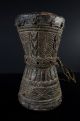 African Double Sided Drum - Luvale - Zambia - Musical Instrument - Haitribalart Other African Antiques photo 2