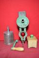 Antique Hand Crank Climax Green Cheese/spice/bread Grater Meat Grinders photo 5