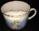 Mustache Cup Blue And White Porcelain With Florals And Gold Trim/details Cups & Saucers photo 1