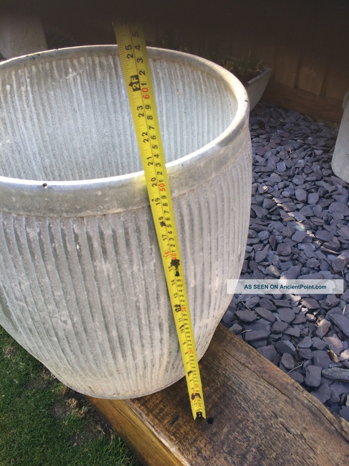 Vintage Dolly Tub Tin Bath Galvanised Tub Bath