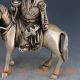 Chinese Silver Copper Hand - Carved Fortuna & Horse Gd6726 Other Antique Chinese Statues photo 2