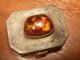 Rare Imperial Russian Solid 84 Silver Box With Baltic Amber.  Faberge Design Russia photo 1