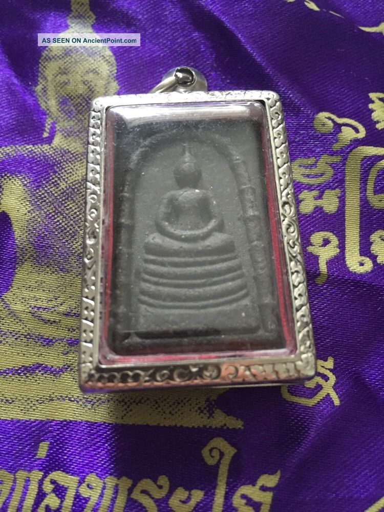 Old Vintage Thai Amulet Blessed In Thailand Temple And Cased To Preserve Other Southeast Asian Antiques photo