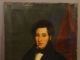Ca.  1840 Lg 19thc Distinguished Gentleman Antique Portrait Painting Victorian photo 1