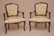 Antique Style Love Seat,  Chaise & 2 Arm Chairs In French Style Cream Fabric. 1900-1950 photo 3