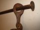 Antique Cast Iron Hanging Hook Balance Beam Scale,  3 Hooks,  1 Weight Scales photo 9