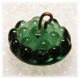 Antique Charm String Transparent Emerald Green Glass Button Buttons photo 1