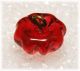 Antique Charm String Transparent Red Jello Mold Glass Button Buttons photo 1