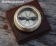 Poem Compass Vintage Brass Compass Antique Style Engraved Compass Case Marine Compasses photo 2