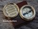 Poem Compass Vintage Brass Compass Antique Style Engraved Compass Case Marine Compasses photo 3