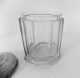 Antique Apothecary Jar Drug Store Glass Canister Heavy 8 Sided Crystal Metal Lid Bottles & Jars photo 1