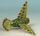Lucky Chinese Old Green Cloisonne Handmade Carved Hummingbird Statue Pendant Other Antique Chinese Statues photo 1