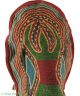 Malinke Or Guro Mitre Hat Embroidered Red Ivory Coast Africa Other African Antiques photo 1
