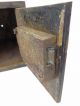 Antique Old Metal Lockbox Storage Lock Box Container Holder Wall Safe With Key Safes & Still Banks photo 8