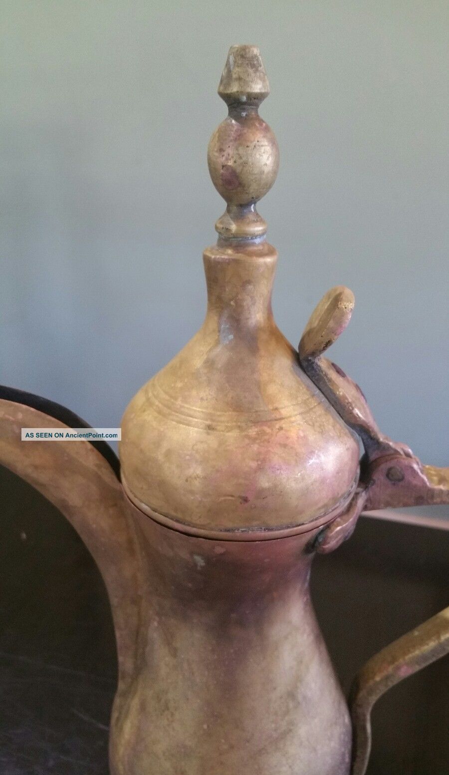 Extremely Rare Bedouin Brass Dallah/coffee Pot Saudi Arabia Islamic photo