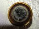Vintage Picture Button Brass & Glass Cameo Lady Head 016 - B Buttons photo 2