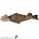 Very Rare Roman Silver Fish Fibula Brooch Circa 300 Ad Roman photo 1