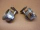 Two Vintage Chromed Bathroom Cup Holders Reclaimed Commercial Motel Pat ' D 1933 Plumbing photo 6