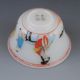 Old Beijing Colored Glaze Hand - Painted Beauty & Children Bowl W Qianlong Mark Bowls photo 6