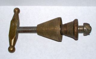 Rare Antique Supreme Brass Trephine Drill Surgical Tool Trepanning Civil War Era photo