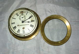 Vintage Brass Seth Thomas Ships Clock Us Board photo