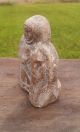Vintage Inuit Soapstone Carving Of An Eskimo With His Sled Dog Native American photo 1