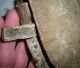 Antique C.  1840 Plains Native American Indian Hide Leather Shot Pouch Vafo Native American photo 10