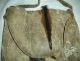 Antique C.  1840 Plains Native American Indian Hide Leather Shot Pouch Vafo Native American photo 2